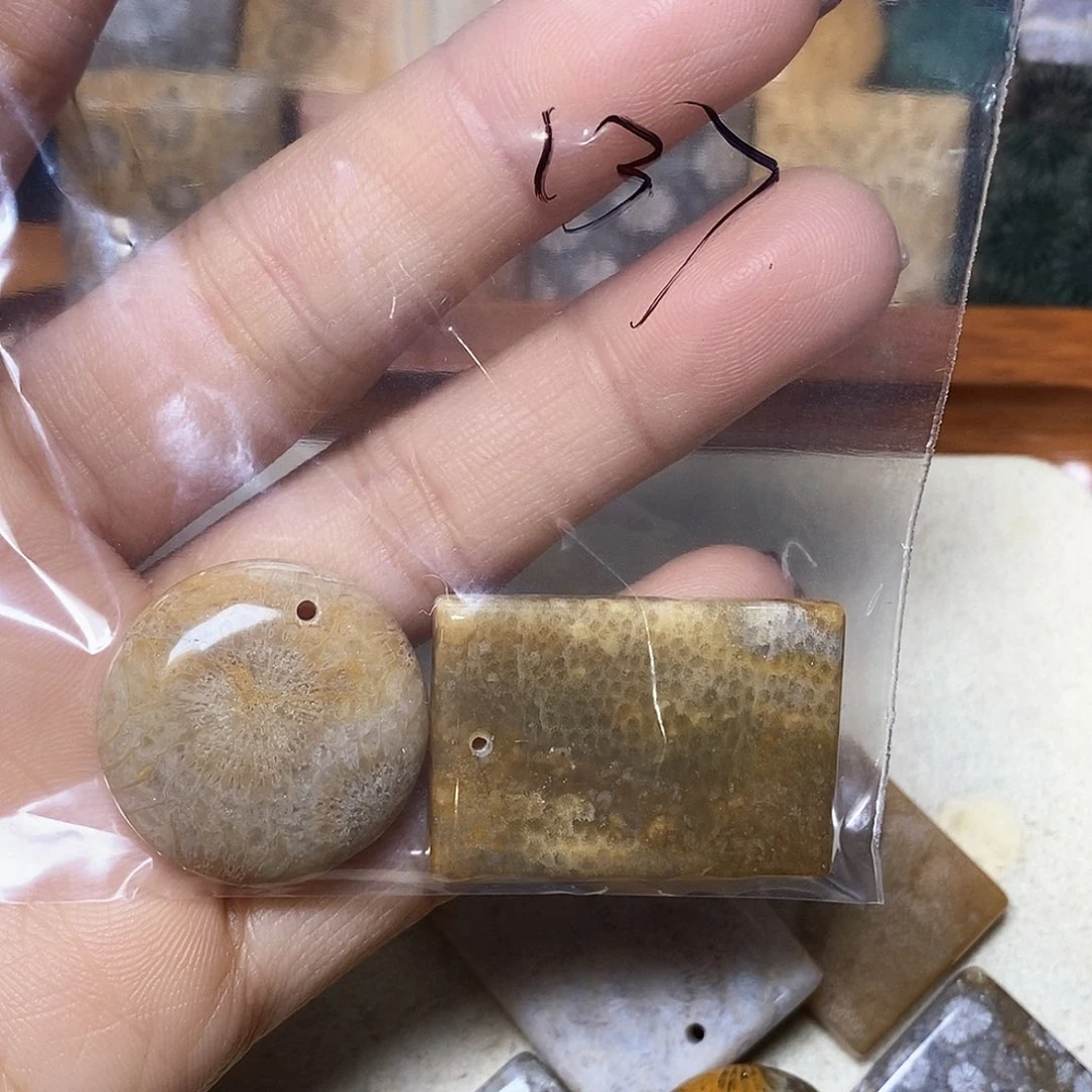 硅化玉颈饰未镶嵌1*7