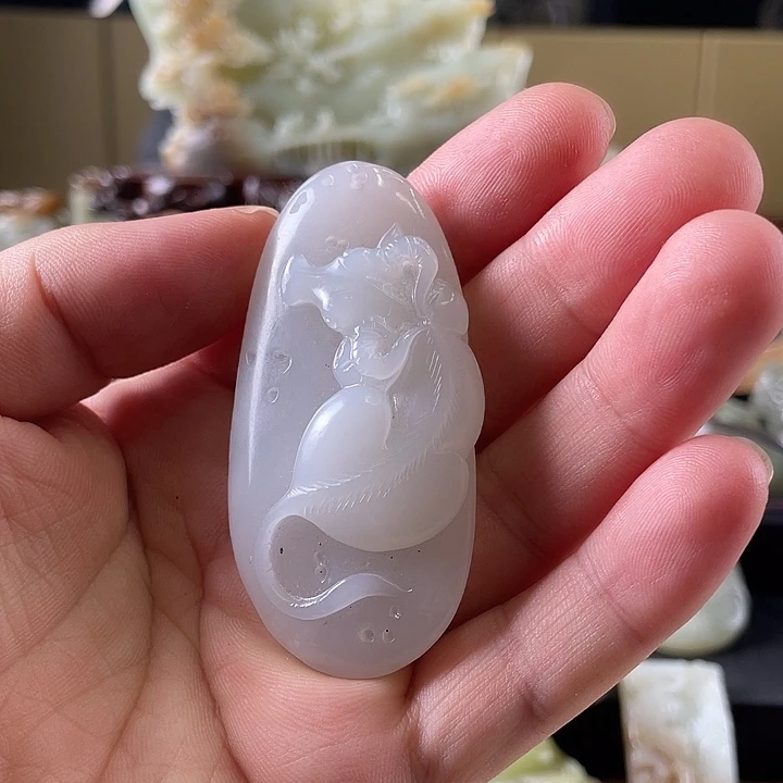 和田玉未镶嵌挂件