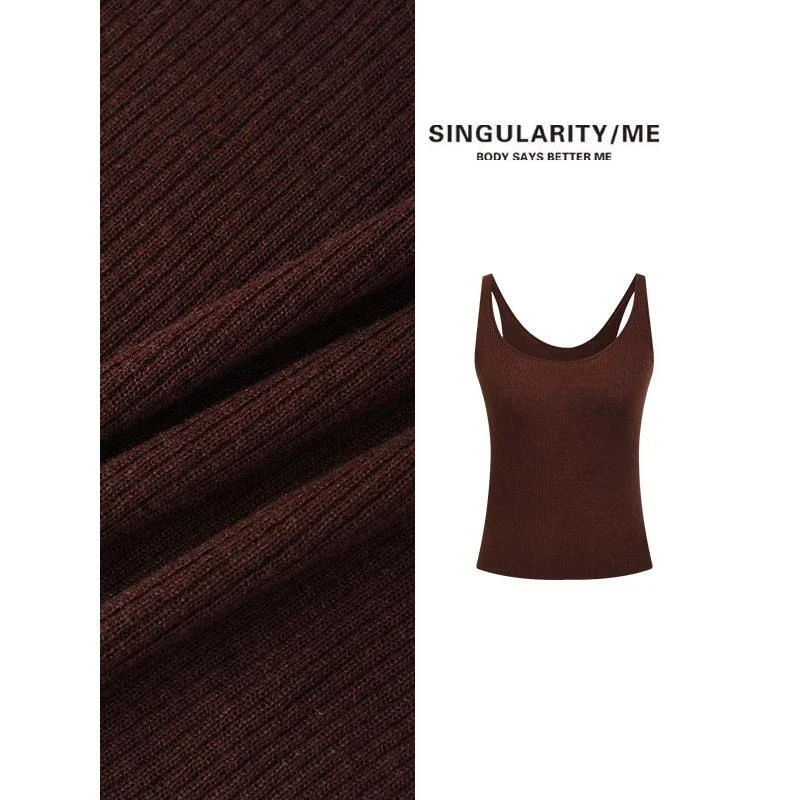 Singularity Me 8S 24287  ''日常出行''纯色休闲百搭吊带背心