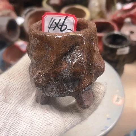 粗陶花盆手工花盆