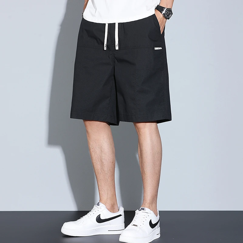 潮流百搭休闲裤冰丝男裤夏季薄款潮款五分夏季速干短裤中裤