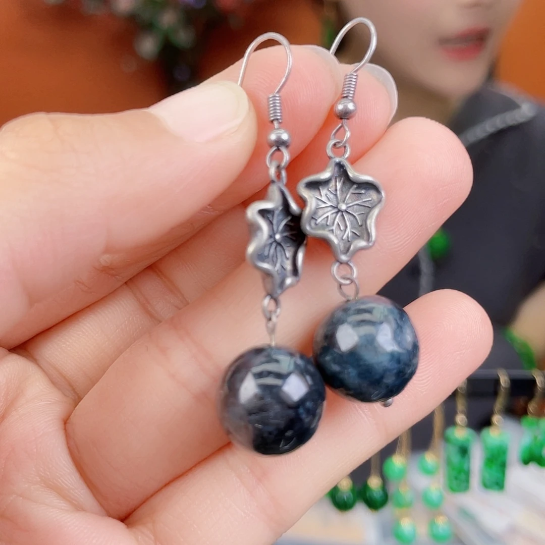 翡翠未镶嵌耳饰饰品