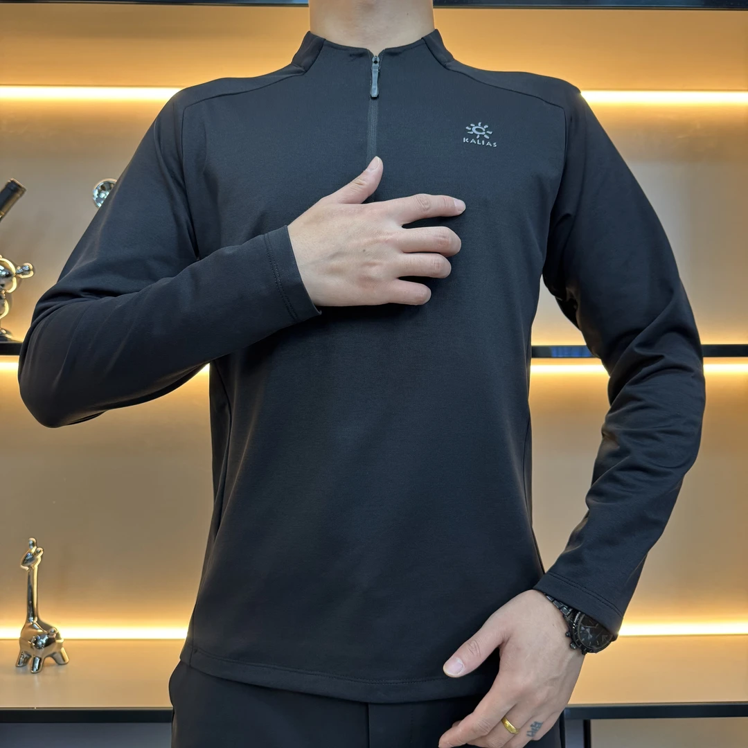 35171男士户外运动长袖卫衣速干透气春秋季百搭高品质休闲