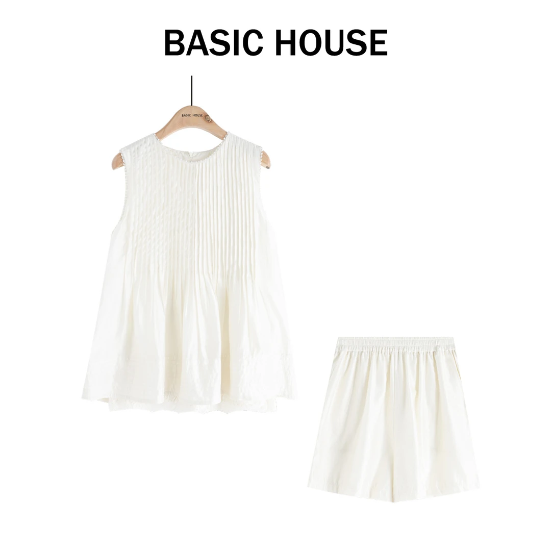 Basic House/百家好韩版杏色复古百搭宽松B1385B5U042