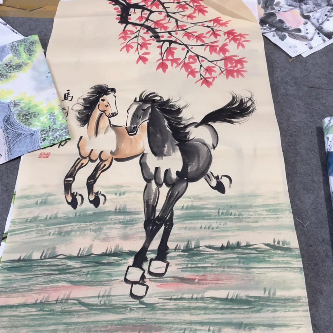 国画国画作品画心一张