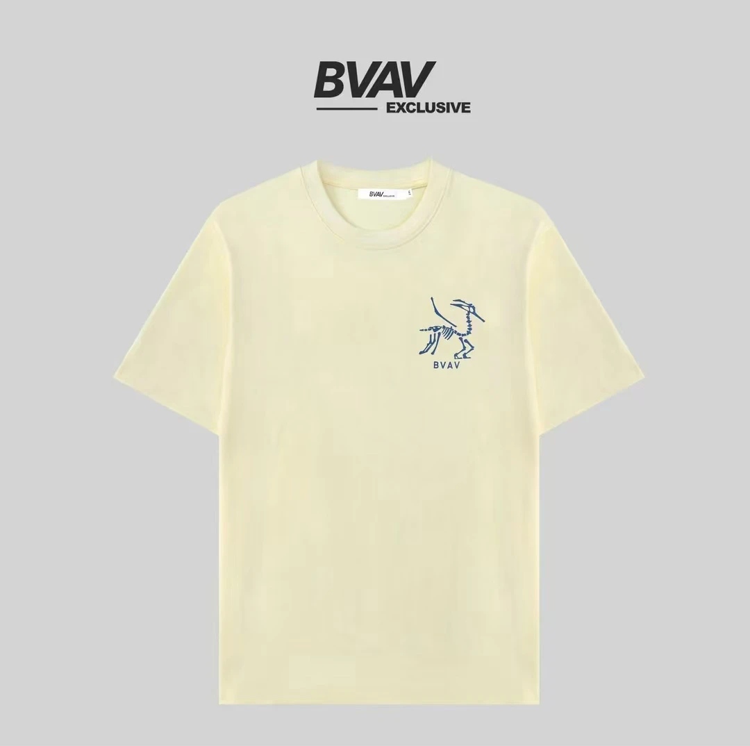 BVAV 【化石鸟】100%纯棉男士短袖T恤BV113