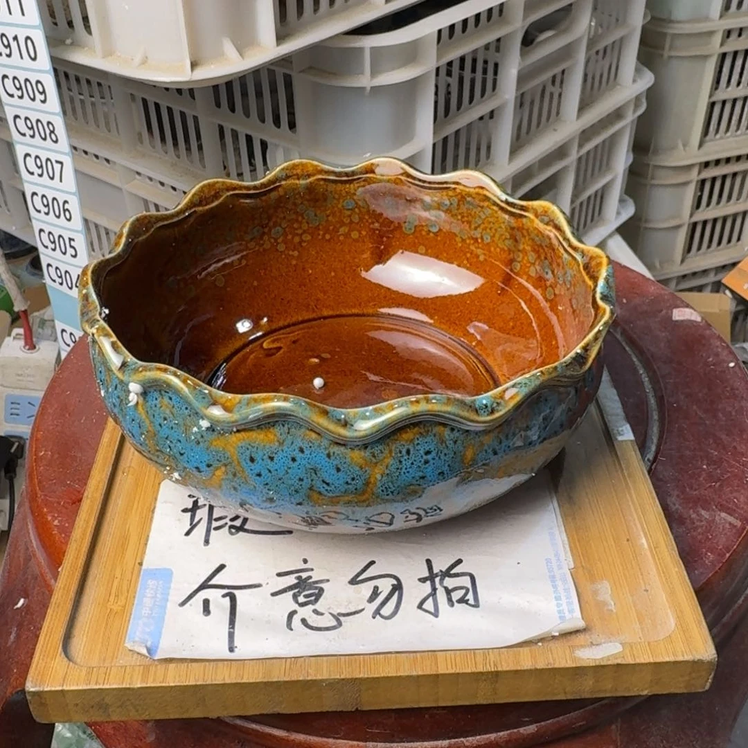 瑕疵介意勿拍陶瓷器皿A137