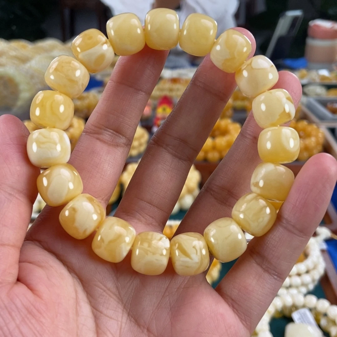 琥珀未镶嵌珠宝奇石13白花蜡老型26.42