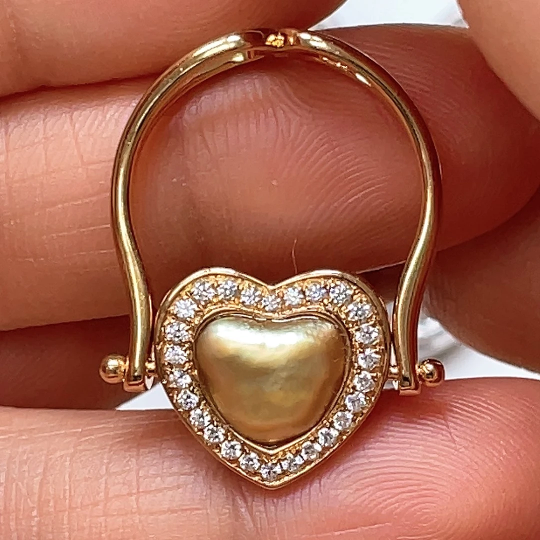 银S925镶嵌海水珍珠颈饰