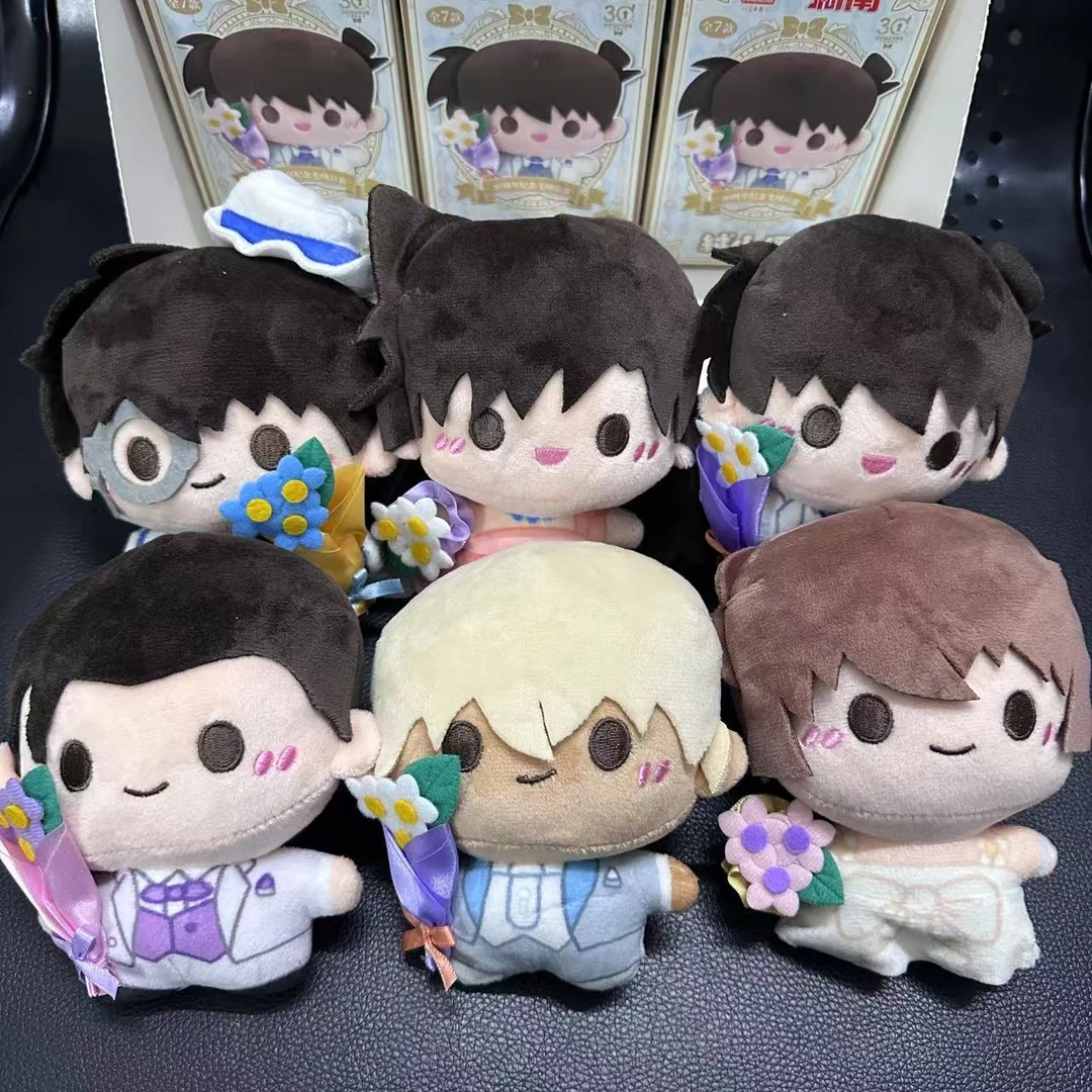 灵动创想 名侦探柯南绒小偶30周年纪念毛绒盲盒 正版公仔玩偶挂件