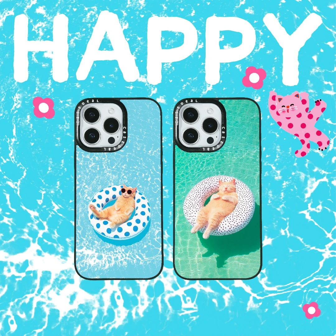 ins清凉夏日图案个性全包创意手机壳适用iPhone16/15promax防摔