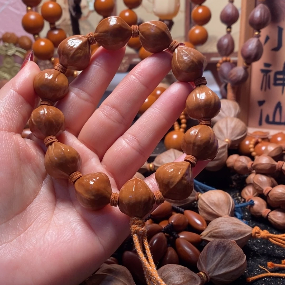 橄榄核手串/手链1.8蜜桃新款铁盒