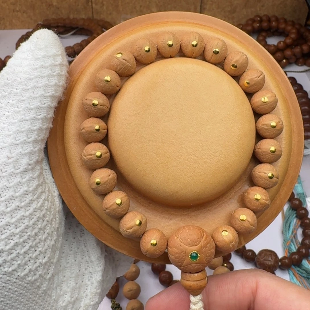 凤眼菩提手串11实心籽金钉