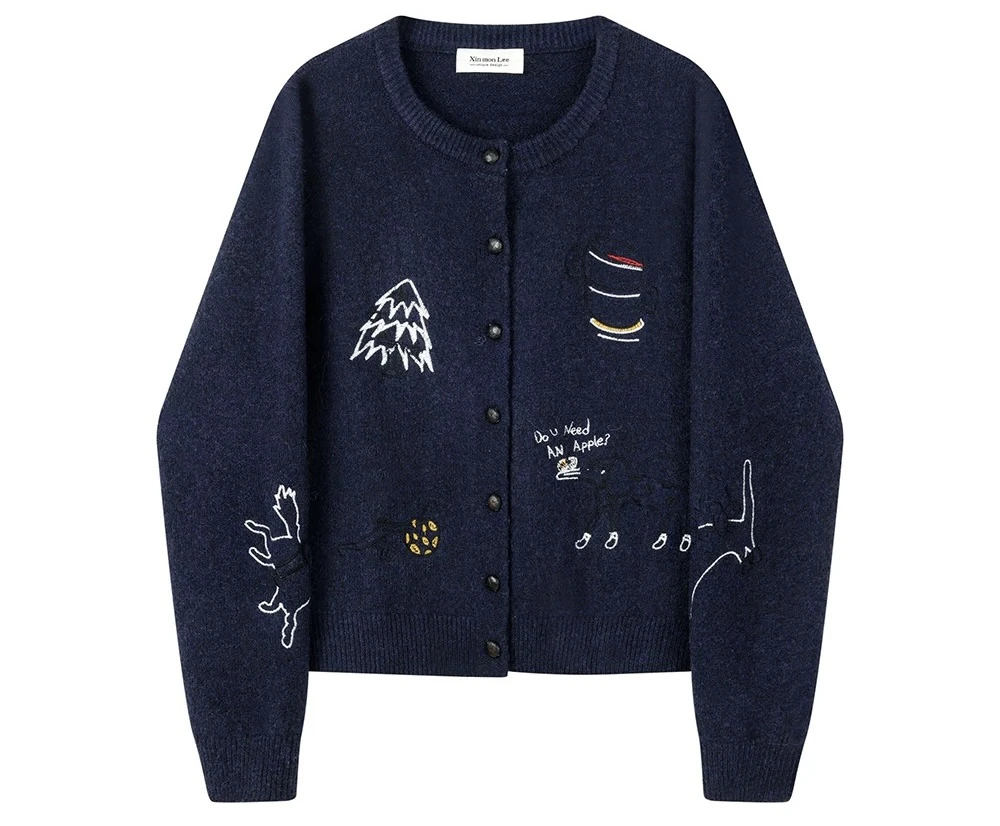 古欧休闲慵懒毛衣针织衫2066