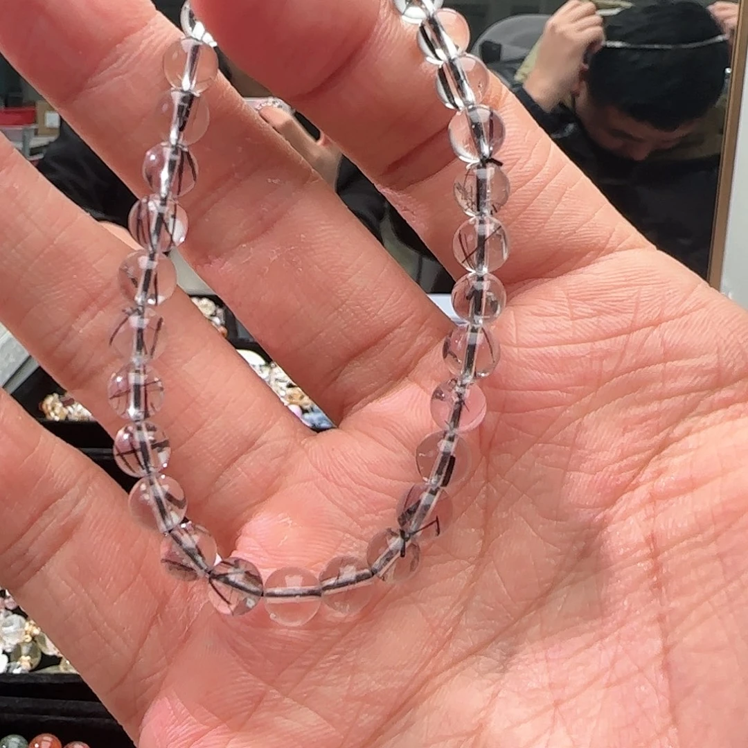 水晶手链未镶嵌黑发