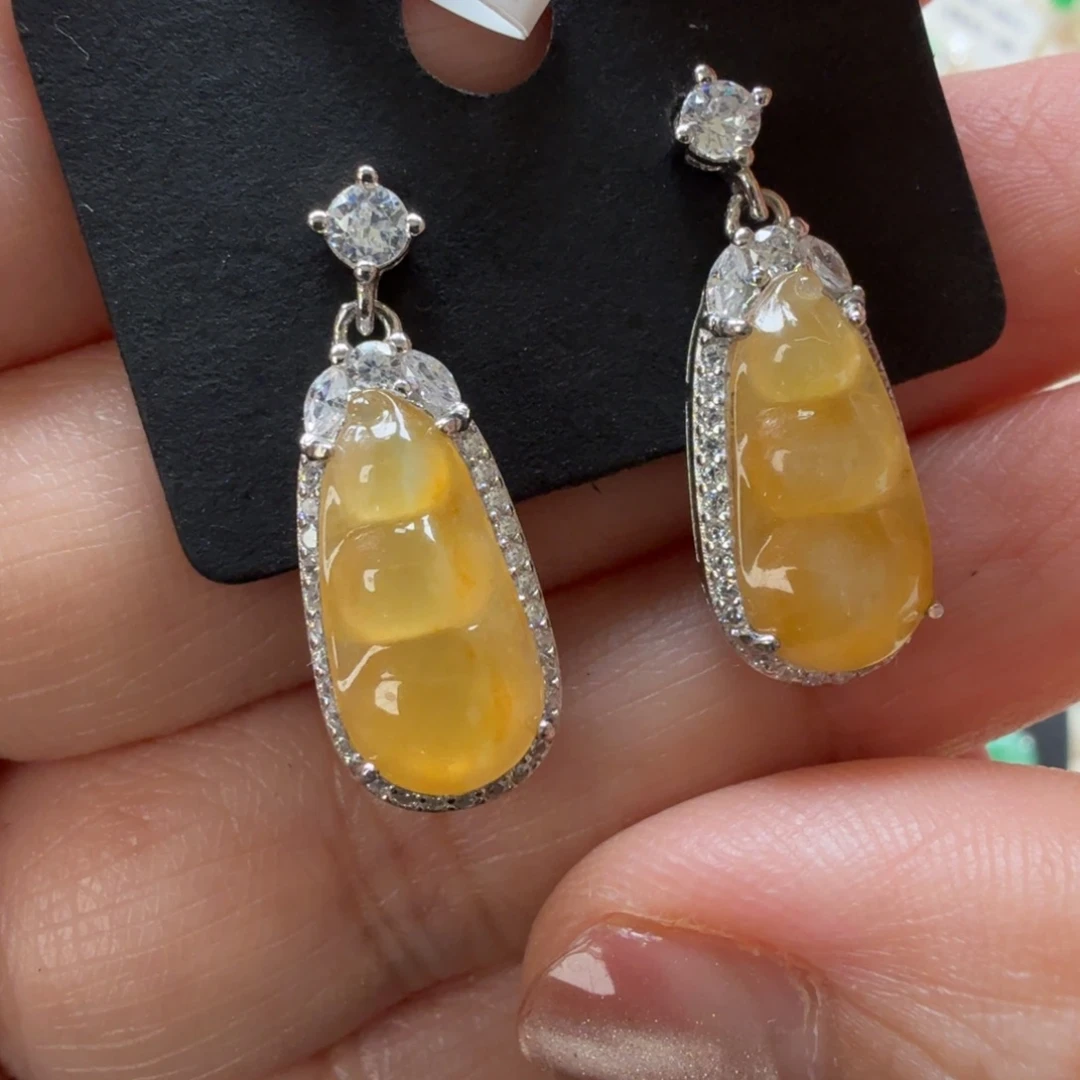 翡翠银S925镶嵌戒指8064