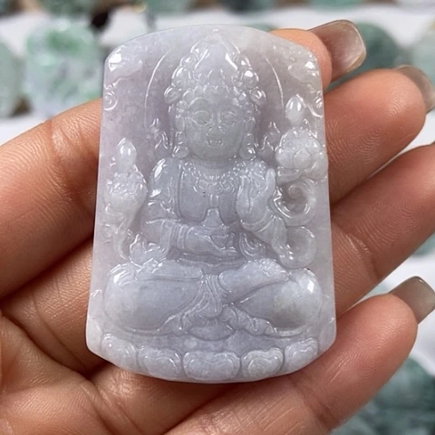 翡翠颈饰未镶嵌观音福利