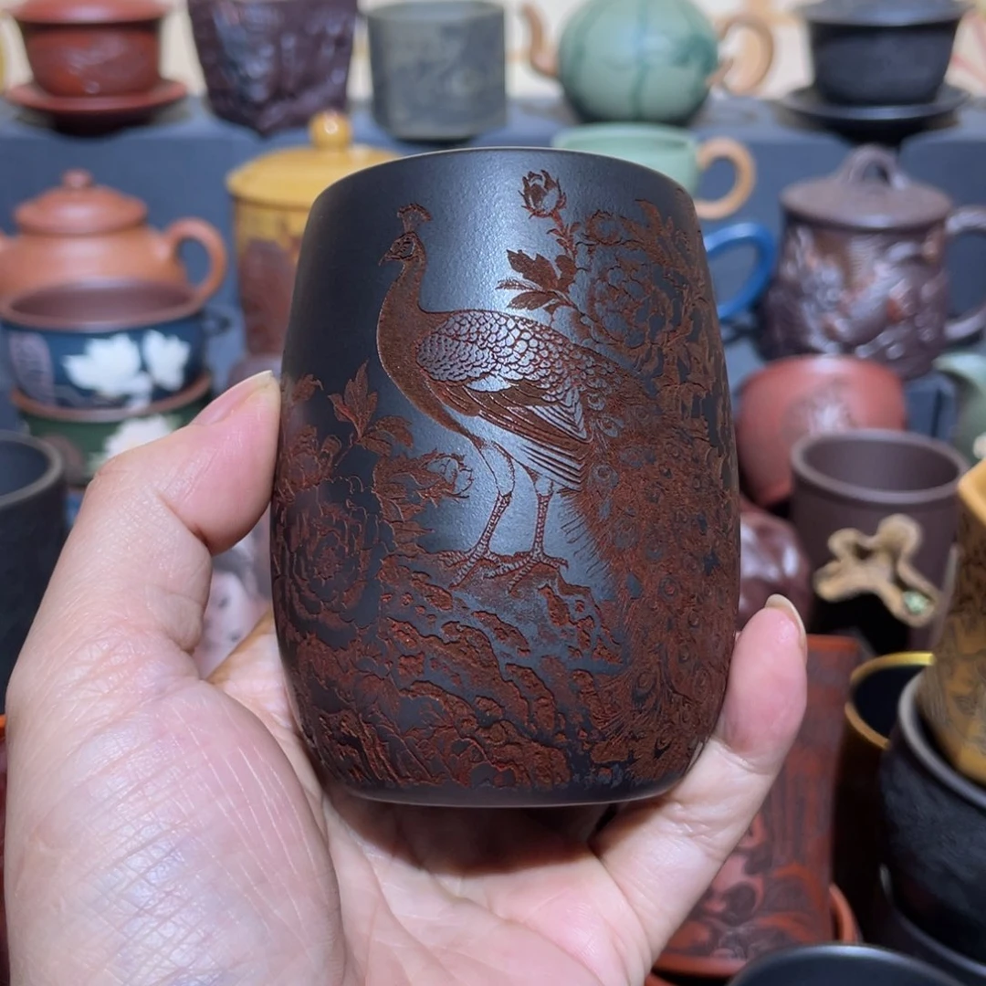 原矿紫砂手工主人杯