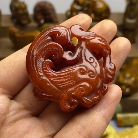蛇纹石玉未镶嵌颈饰33