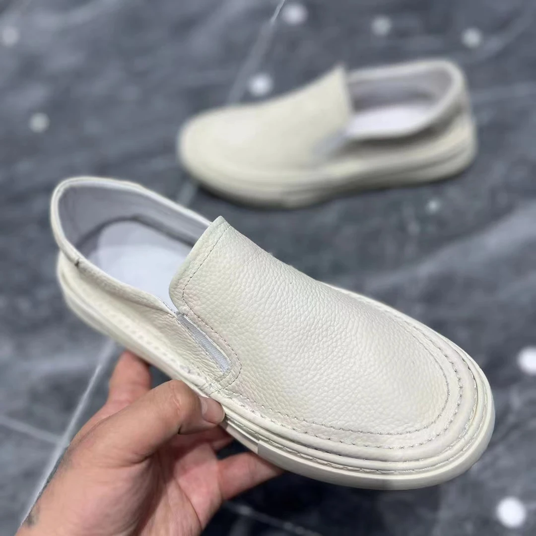 小侯+1902店主自留日系男士小白鞋休闲百搭一脚蹬百搭时尚休闲鞋