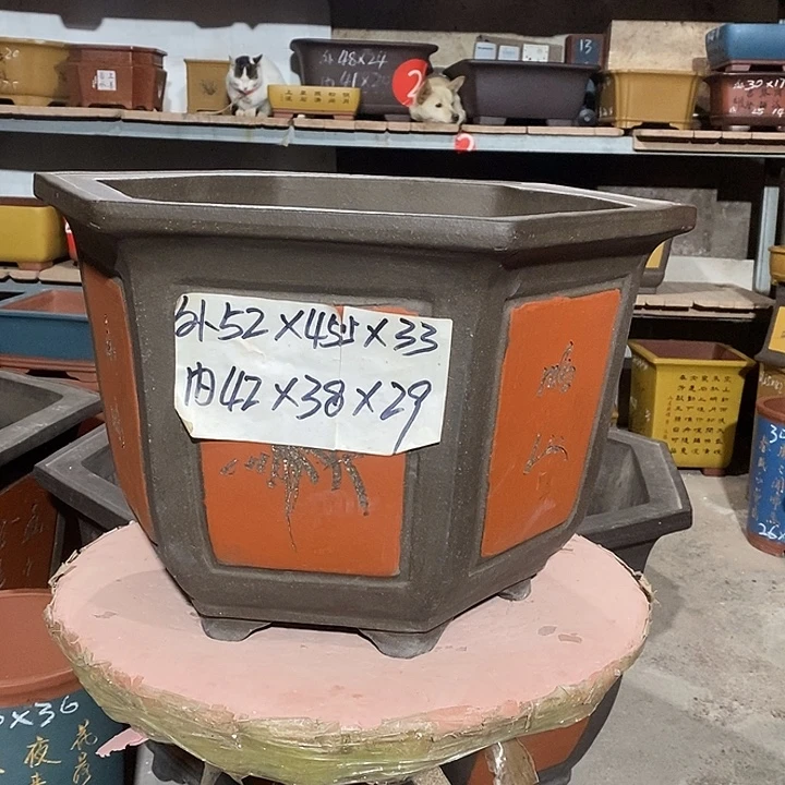 紫砂花盆花盆包邮