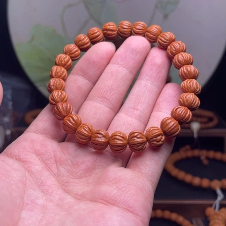 打***长手串桃核11通天纹手串