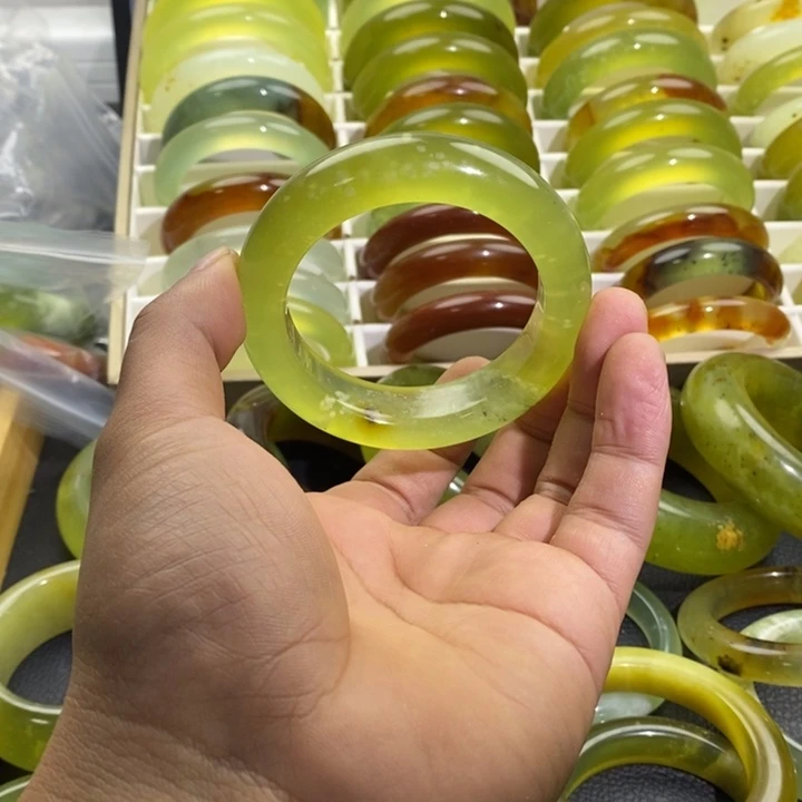 蛇纹石玉合金手镯56