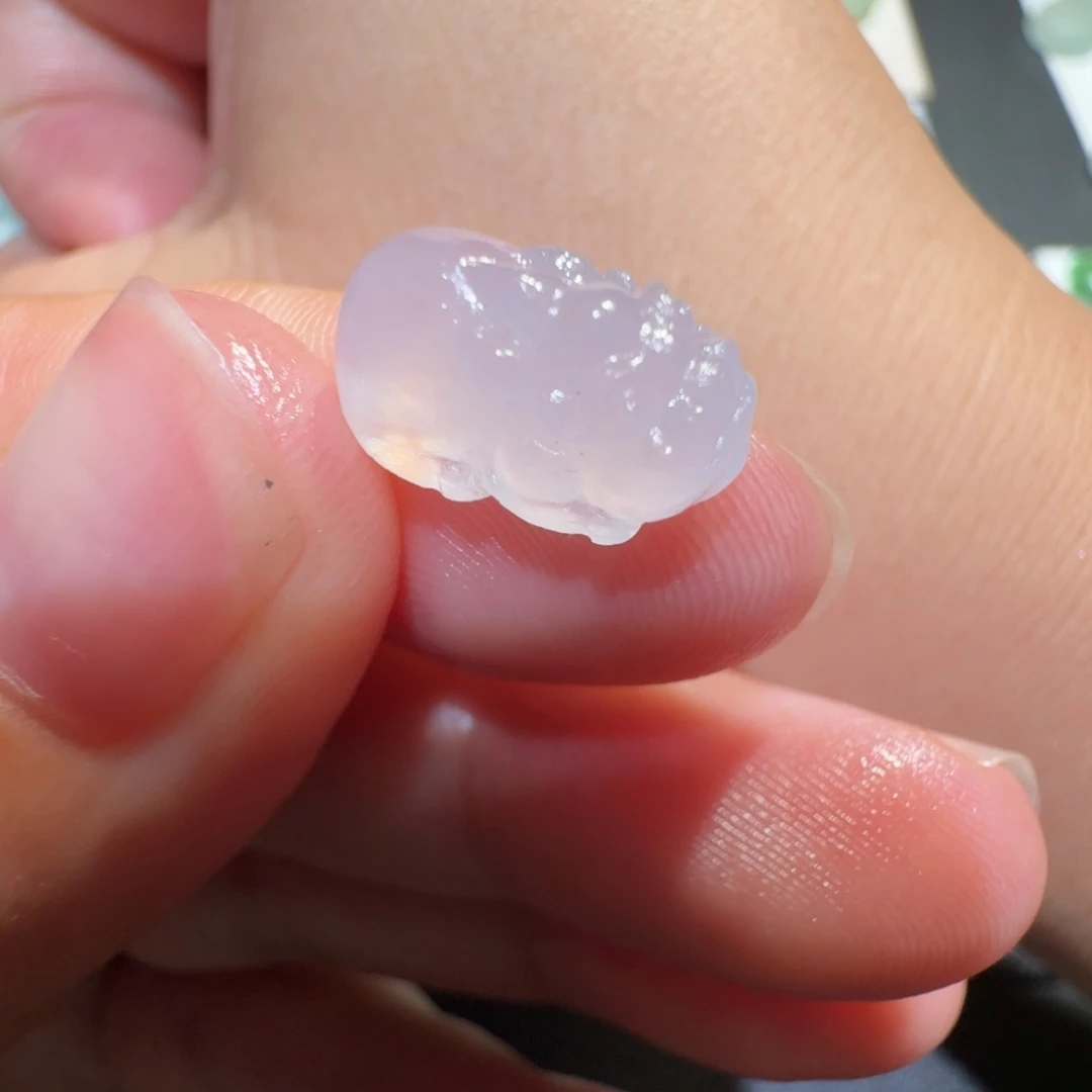 定制翡翠未镶嵌冰紫貔貅