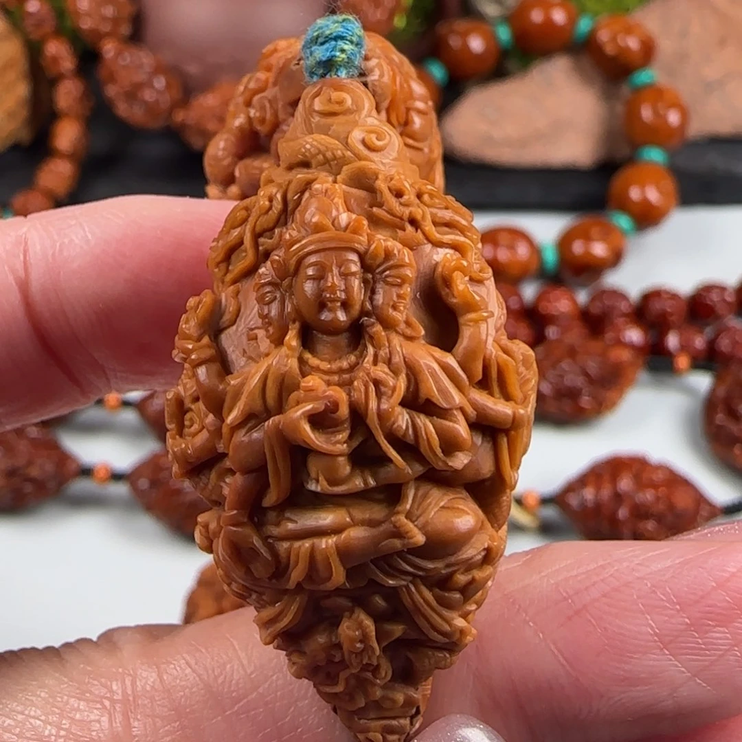 橄榄核手串/手链清*?八十一龙万佛定金