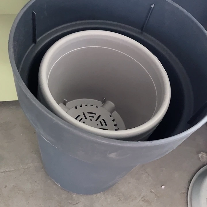 夏*天瑕疵北欧风盆黑色1个加小的