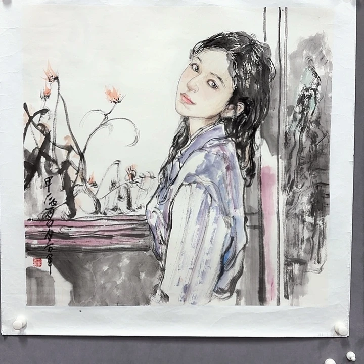 国画亲笔手绘放心去藏