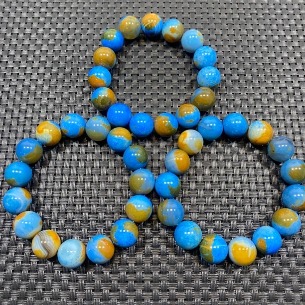 精品海蓝之谜玛瑙手串14mm（多样发一条）