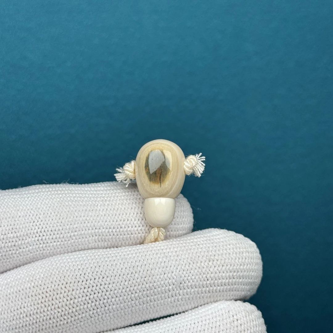 D40-52天然猛犸牙 蓝眼睛三通11.7*20.9mm支持复检假一罚