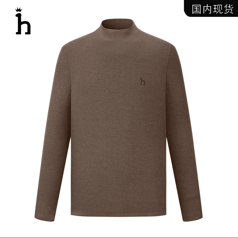 【品牌现货撤柜清仓】Hassyz轻奢商务休闲半高领德绒保暖长袖卫衣