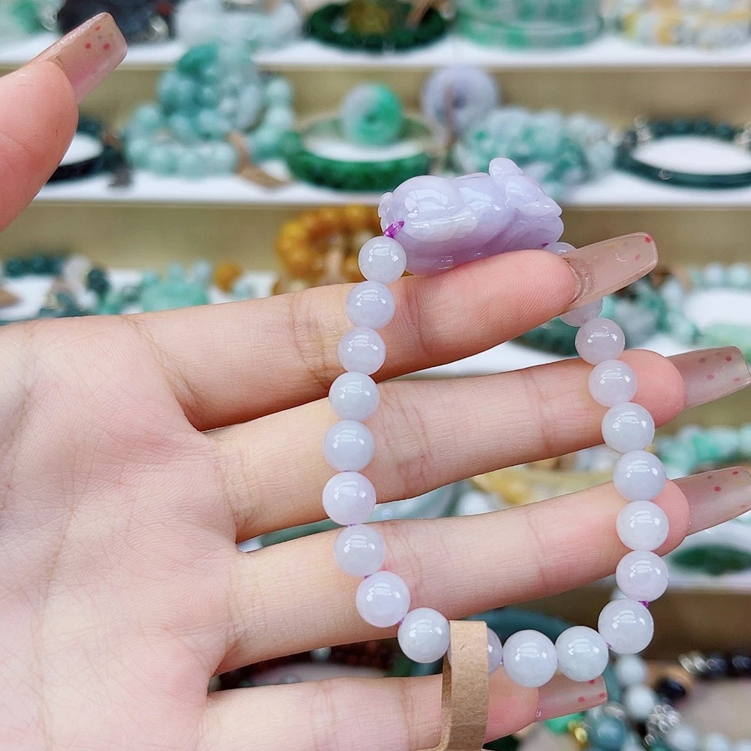 樱***子翡翠未镶嵌手链手链