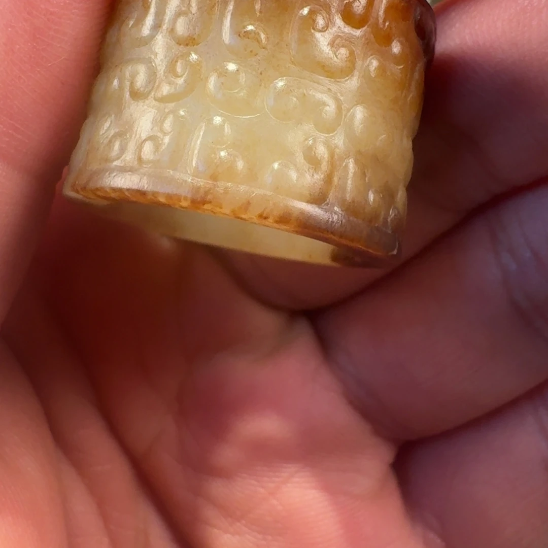 广***计和田玉（糖玉）未镶嵌车挂