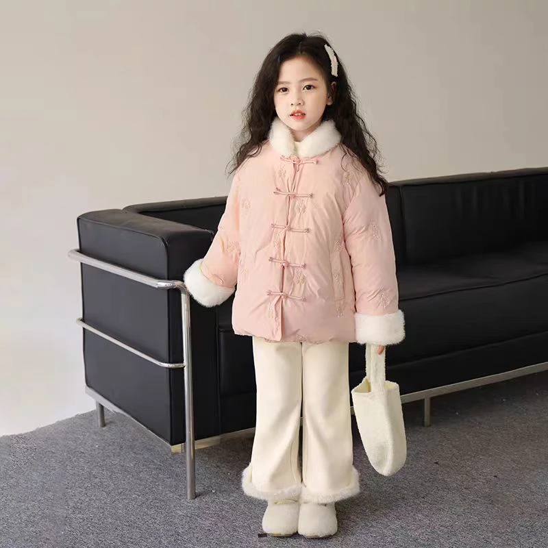 A501女童中国风棉服
