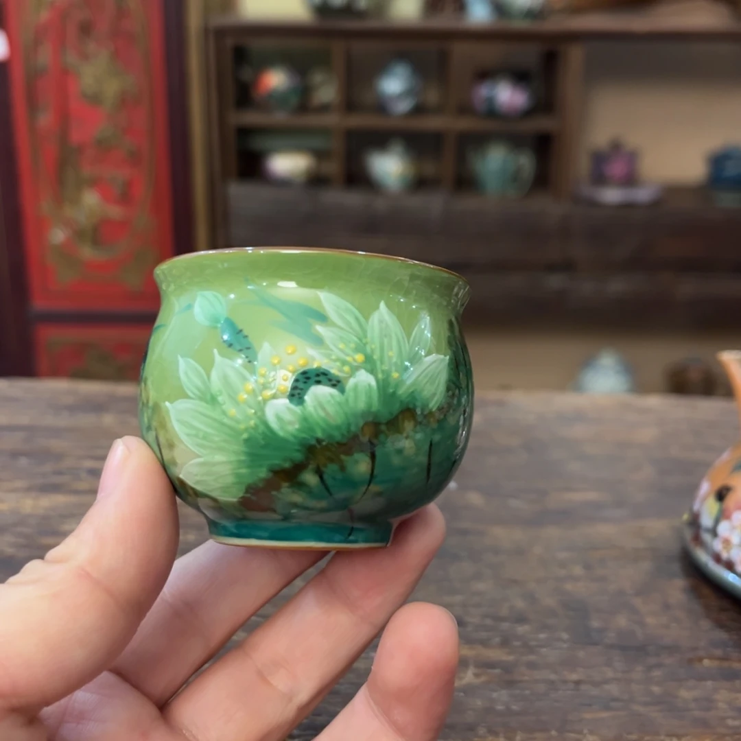 柴烧手工手绘陶瓷