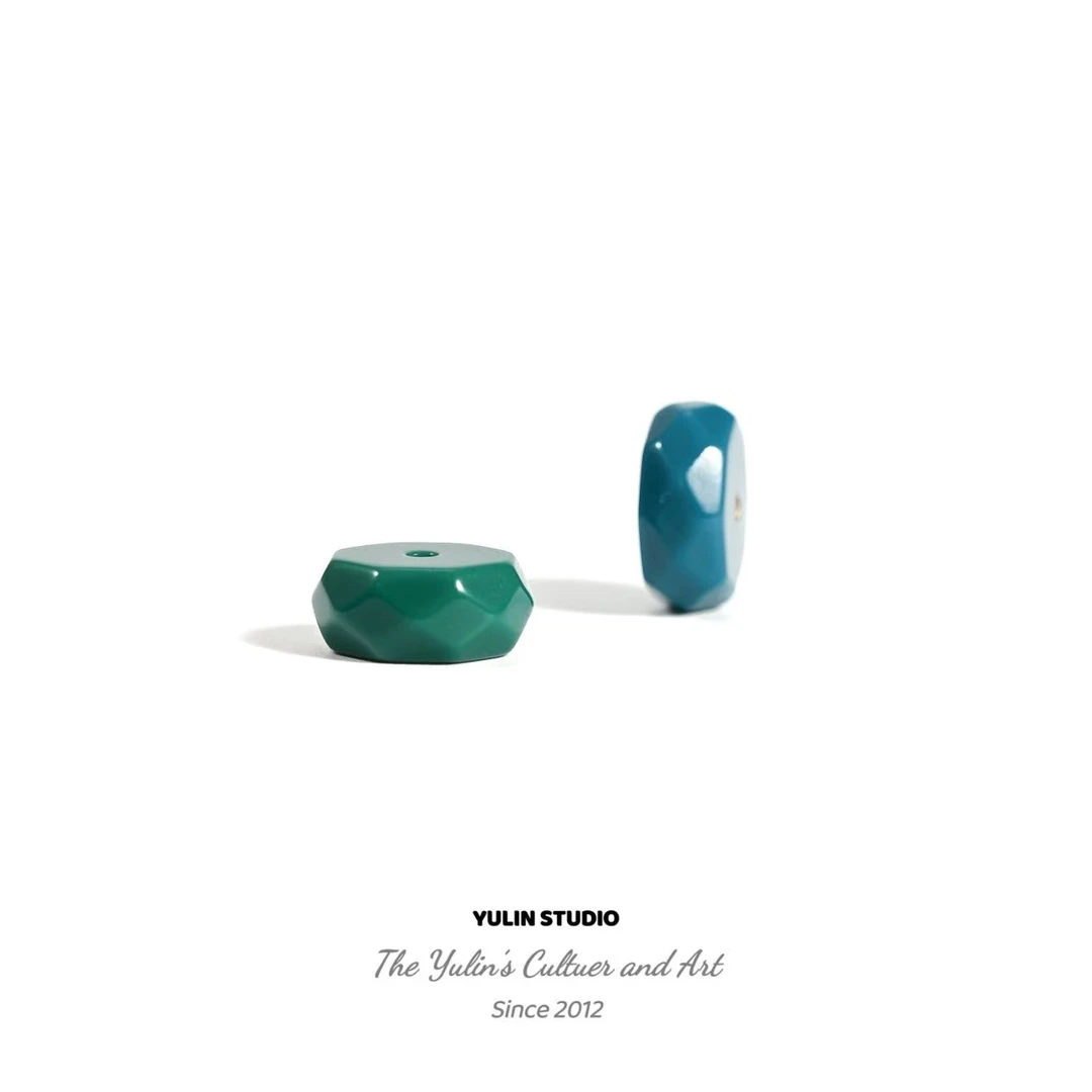 雨林出品「无相药片」地狱色手工百搭文玩顶珠腰珠隔珠琉璃配饰