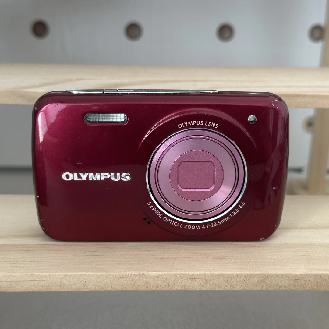 9新 Olympus/奥林巴斯 VH210红色外壳有瑕疵1400万像素4倍变焦