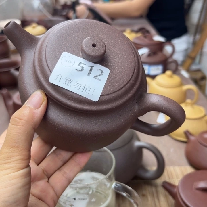 茶壶紫砂紫泥瑕疵420