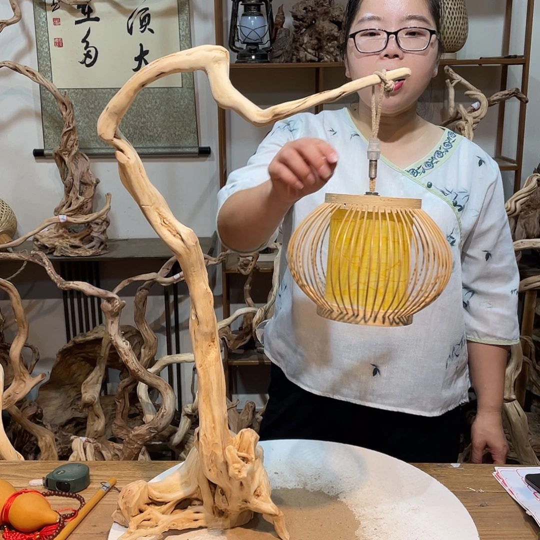 香榧木杜鹃根根艺摆件