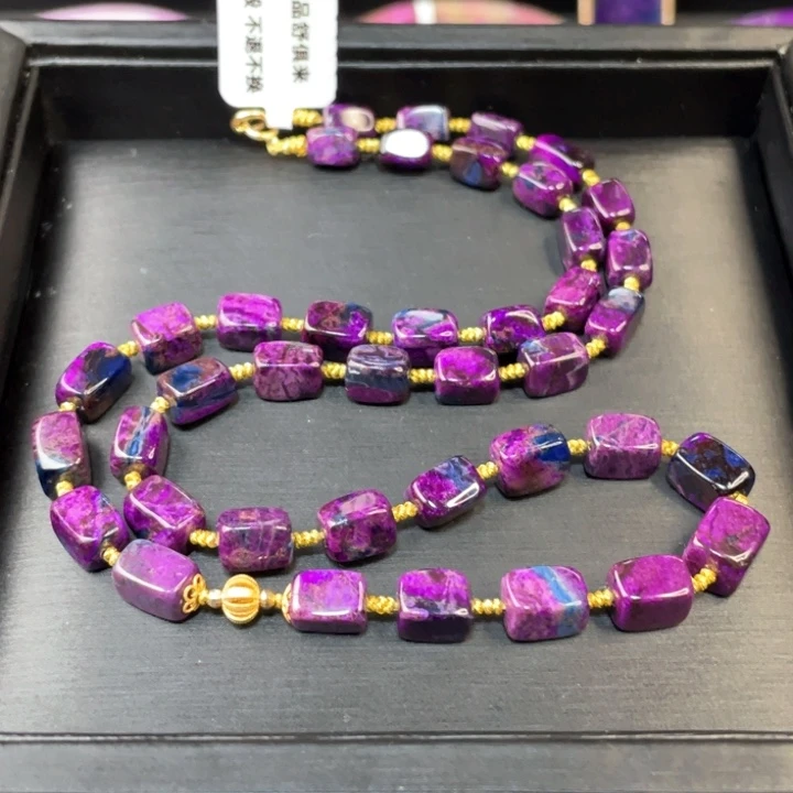 苏纪石（舒俱来）项链18K金镶嵌