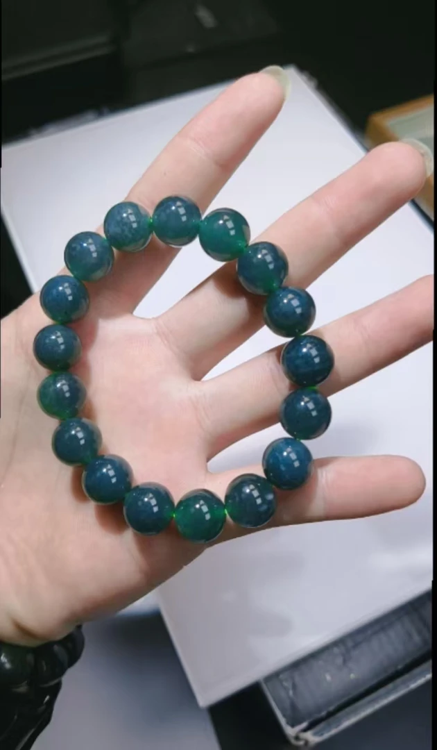 天然翡翠A货JJ手串GSMH1