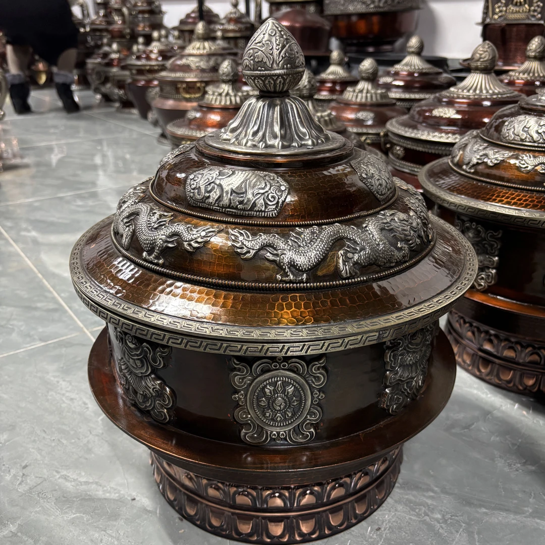 纯铜纯手工八宝36公分