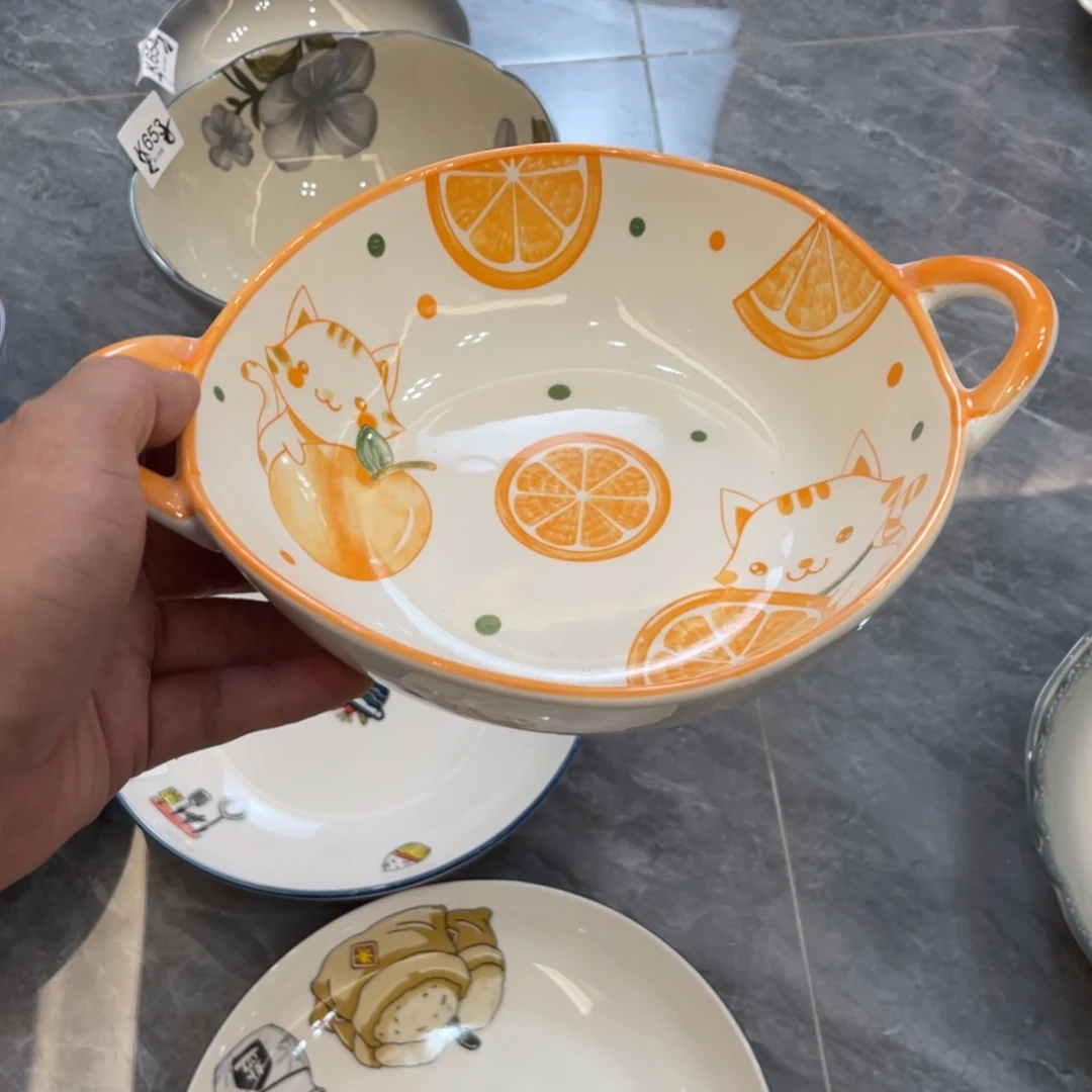 陶瓷微瑕餐具介意勿拍，满18飞！