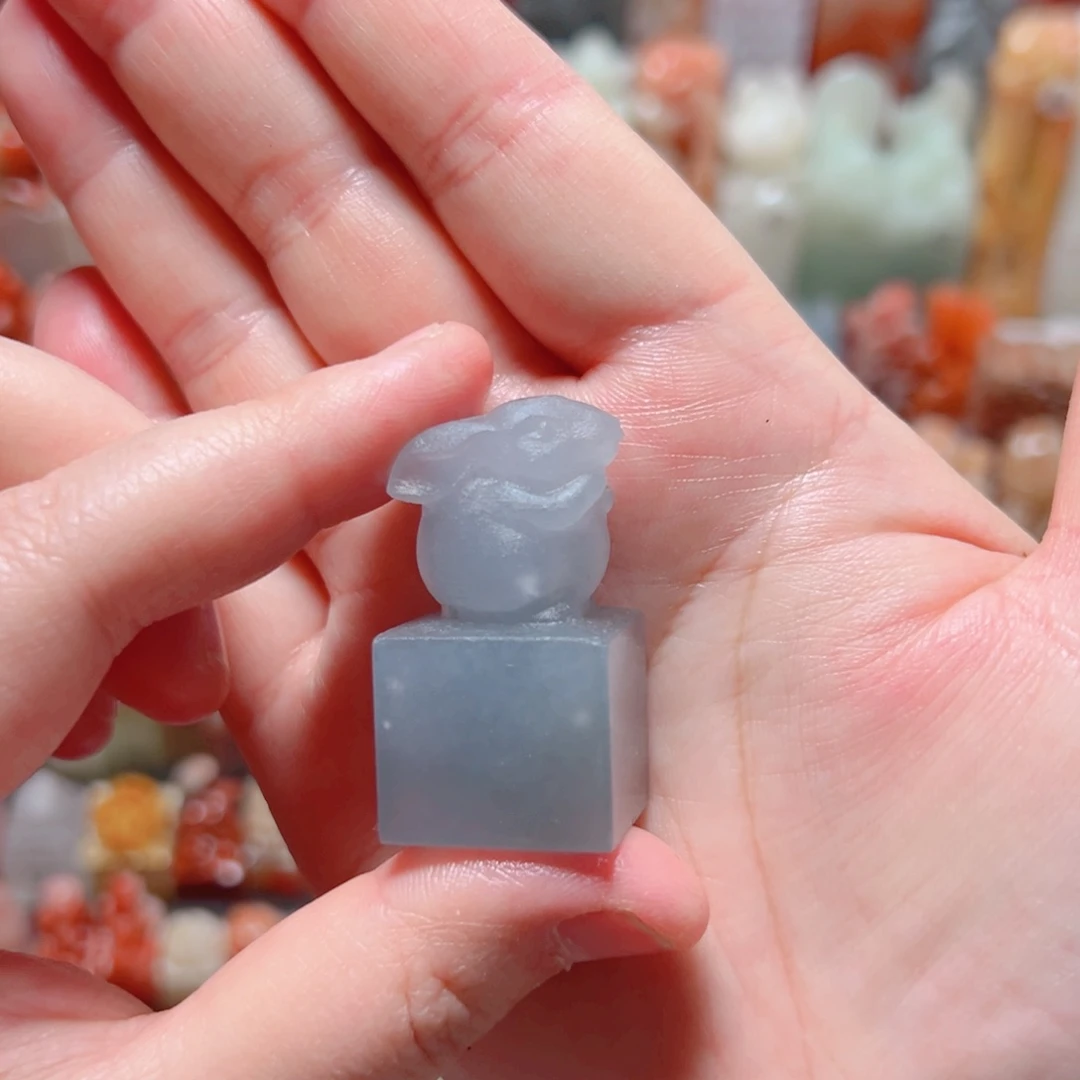 大糖手工篆刻器皿兔子包手工刻字2厘米