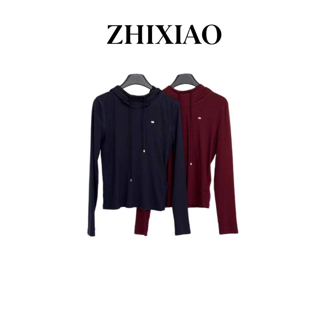 【ZHIXIAO】夏季新款：连帽抽绳长袖上衣7210