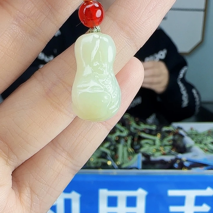 和田玉银S925镶嵌颈饰