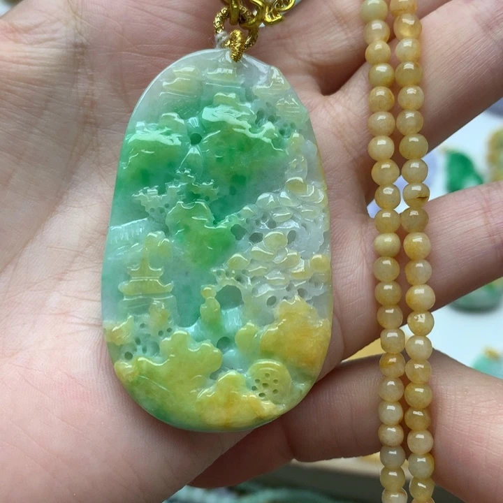 颈饰未镶嵌翡翠翡翠